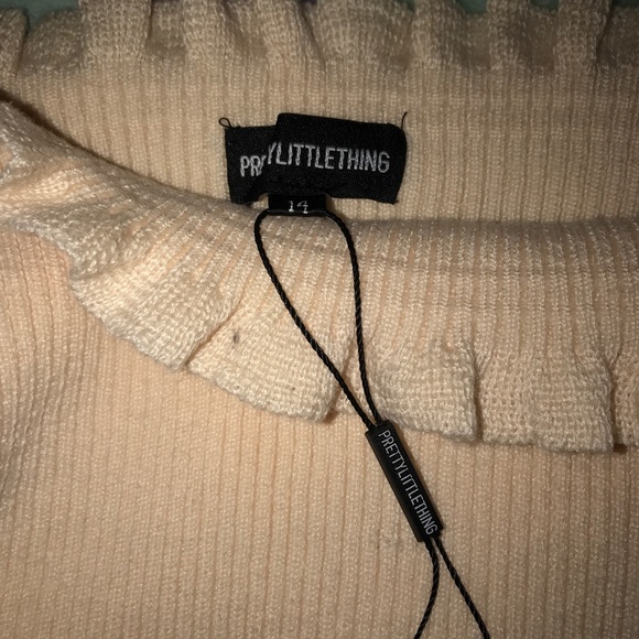 Cream Knit Mini Dress - Picture 8 of 8